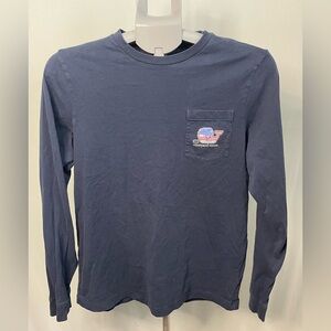 Vineyard Vines kids Navy Long‎ Sleeve Shirt XL